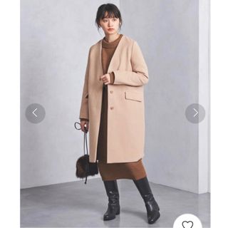 アローズ(UNITED ARROWS) Vネック ロングコート(レディース)の通販 61