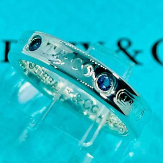 ティファニー(Tiffany & Co.)のティファニー ナロー モンタナサファイア 2P リング シルバー★668(リング(指輪))