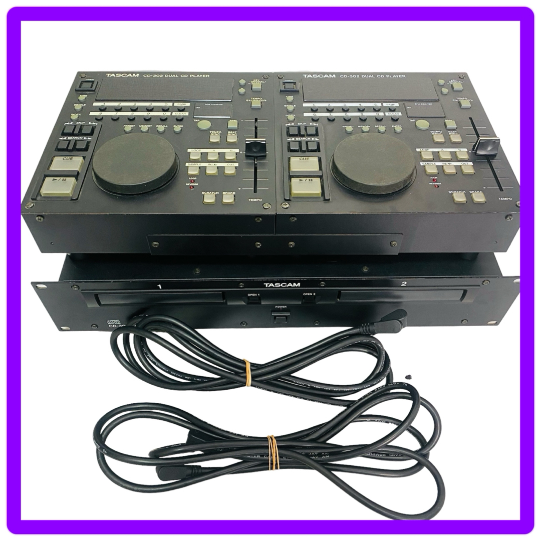 TASCAM タスカム CD-302 DUAL CD PLAYER 楽器のDJ機器(CDJ)の商品写真