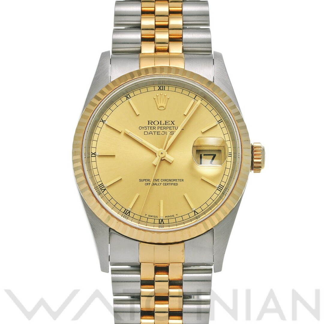 時計ロレックス ROLEX 16233 U番(1997年頃製造) シャンパン メンズ 腕時計