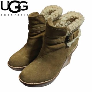 アグオーストラリア(UGG AUSTRALIA)の24cm UGG ANAIS キャメル ハイヒール ブーツ(ブーツ)