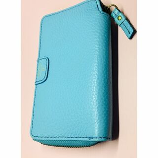 フォッシル(FOSSIL)のB12）優しいブルーの財布です、(*'▽')フォッシル・長財布・ライトブルー(財布)