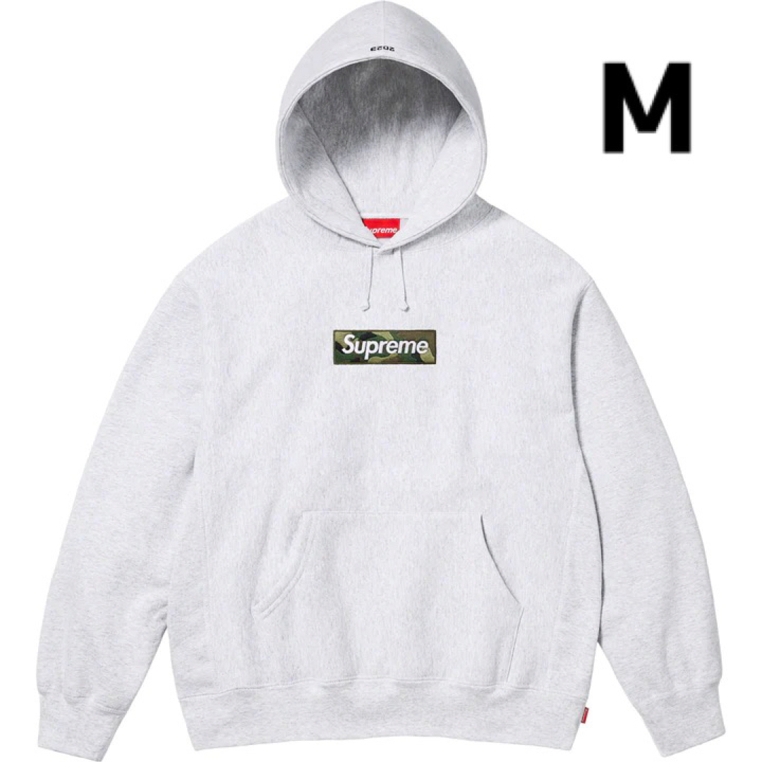 Supreme(シュプリーム)のM■Supreme Box Logo Hooded Sweatshirt グレー メンズのトップス(パーカー)の商品写真