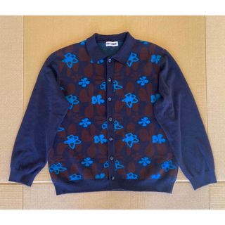 ティー(TTT_MSW)のttt_msw - flower knit polo ニットポロ Mサイズ(カーディガン)