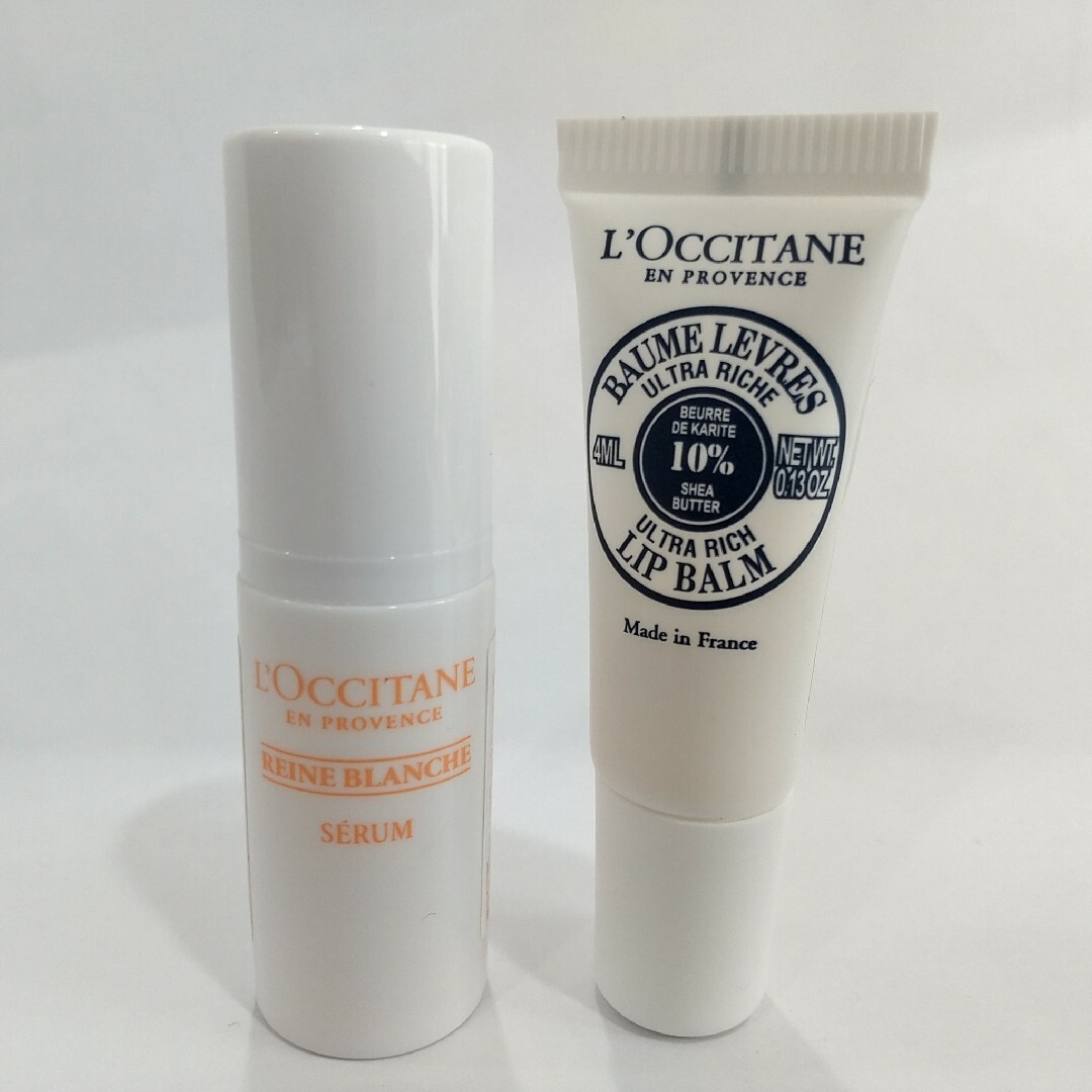 L'OCCITANE(ロクシタン)のロクシタン レーヌブランシュ & シア リップ バーム セット コスメ/美容のスキンケア/基礎化粧品(リップケア/リップクリーム)の商品写真