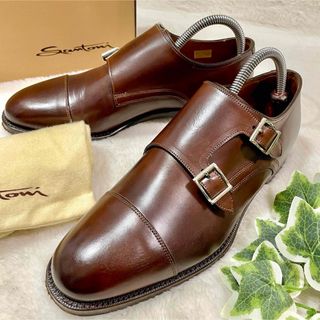 サントーニ(Santoni)の美品 箱付き Santoni サントーニ ダブルモンクストラップ 05543(ドレス/ビジネス)