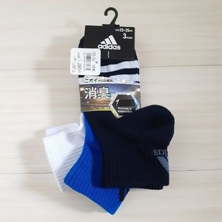 アディダス(adidas)のadidas アディダス 靴下 ソックス 3足組 23 ~ 25cm(靴下/タイツ)