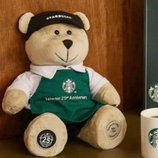 スターバックスコーヒー(Starbucks Coffee)のレア　海外　スターバックス　ベアリスタ　限定　アニバーサリー　ぬいぐるみ(ぬいぐるみ)