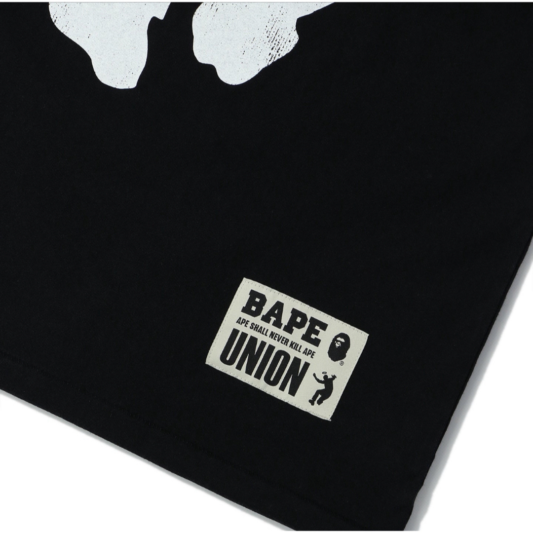 A BATHING APE(アベイシングエイプ)のA BATHING BAPE UNION APE HEAD TEE 黒 Sサイズ メンズのトップス(Tシャツ/カットソー(半袖/袖なし))の商品写真