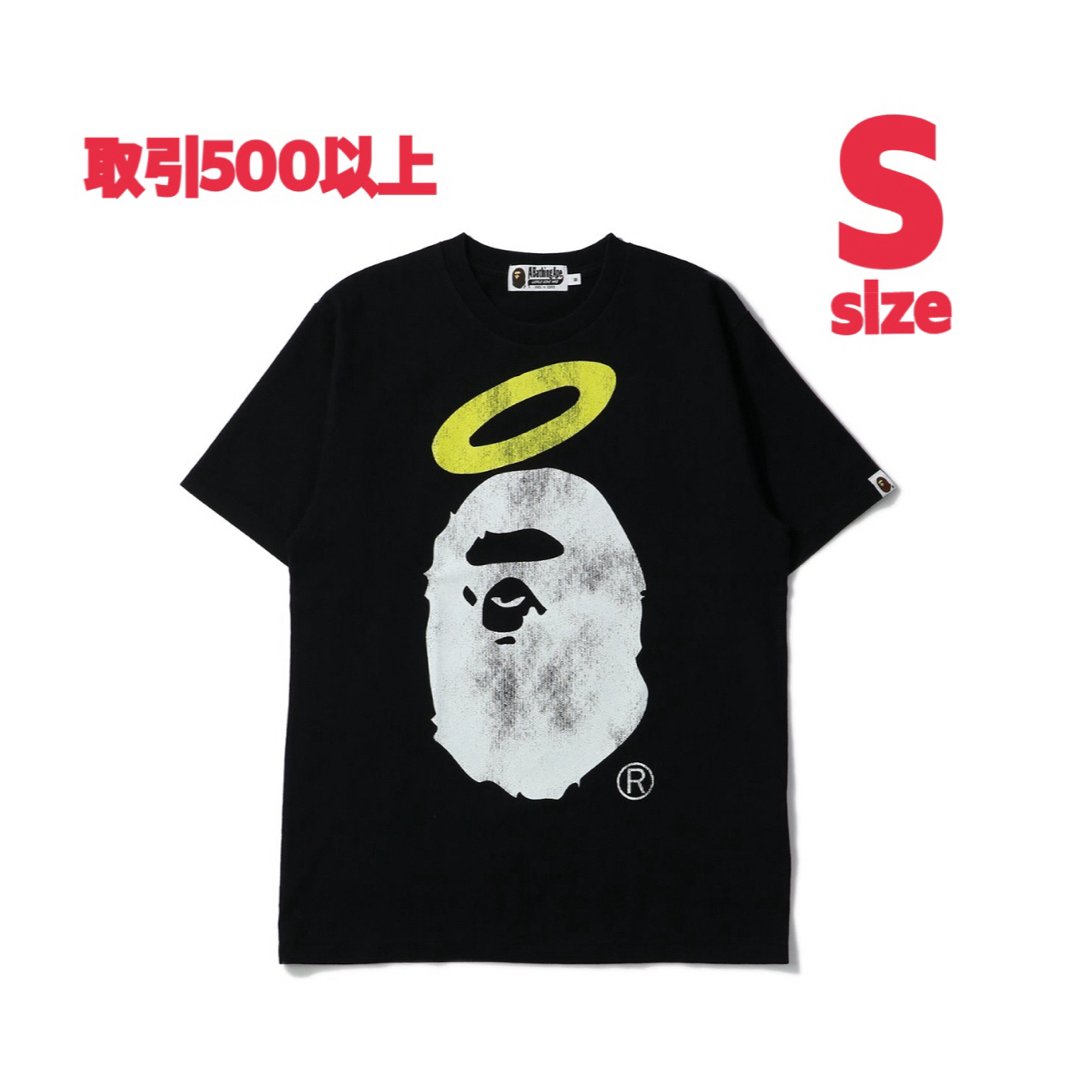 トップスA BATHING BAPE UNION APE HEAD TEE 黒 Sサイズ