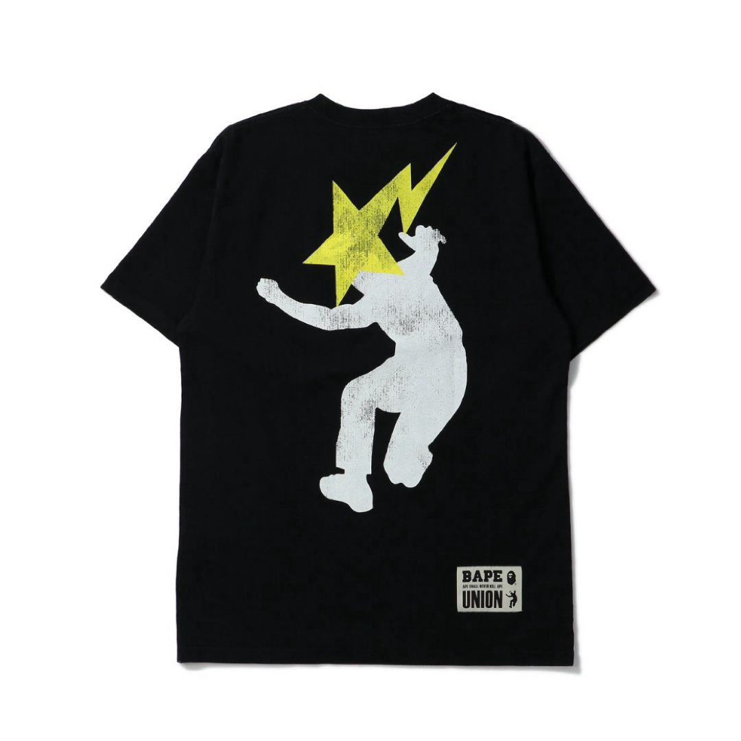 A BATHING APE(アベイシングエイプ)のA BATHING BAPE UNION APE HEAD TEE 黒 Sサイズ メンズのトップス(Tシャツ/カットソー(半袖/袖なし))の商品写真