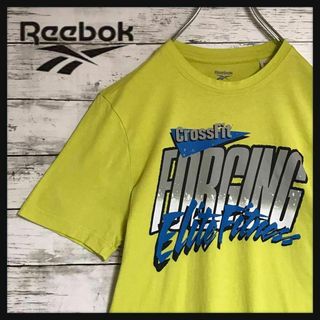 リーボック(Reebok)の【レアデザイン】リーボック　ビッグプリントTシャツ　袖ロゴ　入手困難　E722(Tシャツ/カットソー(半袖/袖なし))