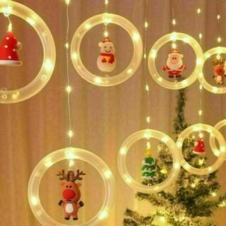 【即日発送】イルミネーション LED ライト 飾り　クリスマス　リングライト(蛍光灯/電球)