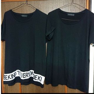 アンビー(ENVYM)のアンビー 　Tシャツ2点セット　ブラック(Tシャツ(半袖/袖なし))