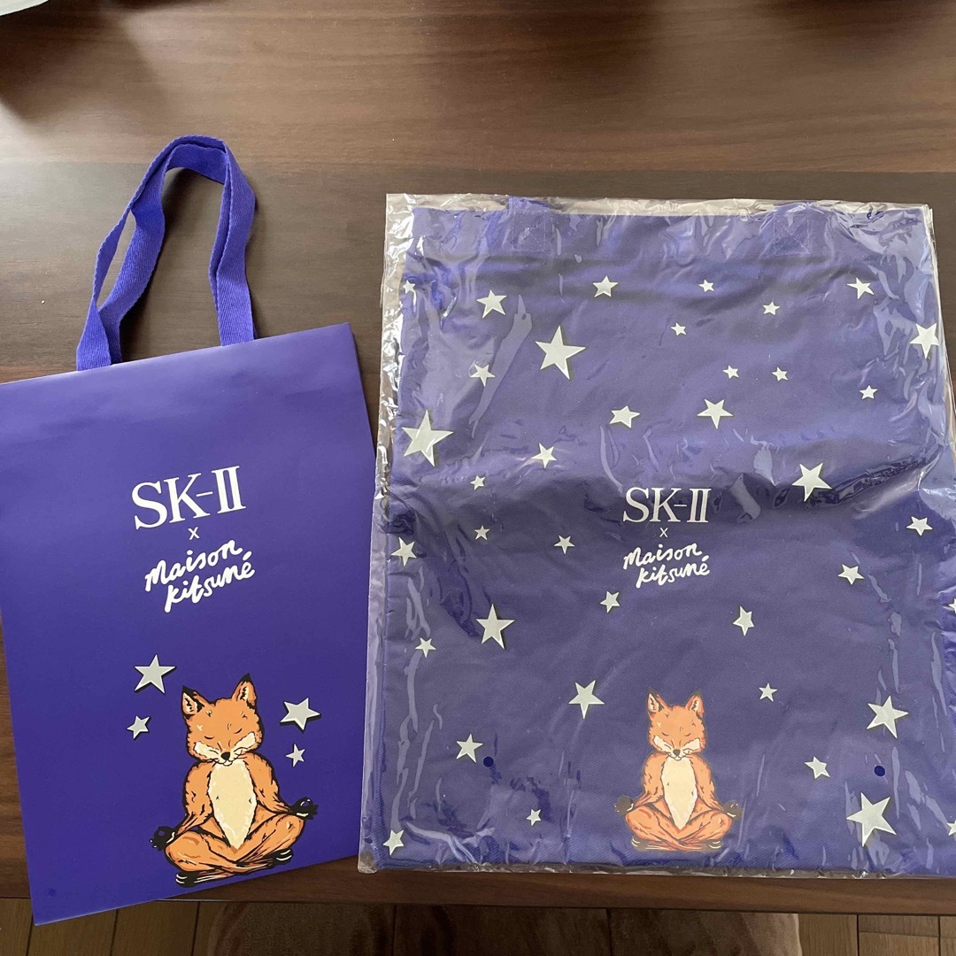 SK-II(エスケーツー)のSK-II  maison kitsune 限定トートバッグ&ショッパー レディースのバッグ(トートバッグ)の商品写真