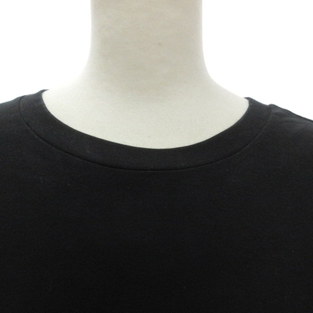MUVEIL WORK(ミュベールワーク)のミュベールワークバックレースプルオーバー カットソー 半袖 コットン 黒 S位 レディースのトップス(カットソー(半袖/袖なし))の商品写真