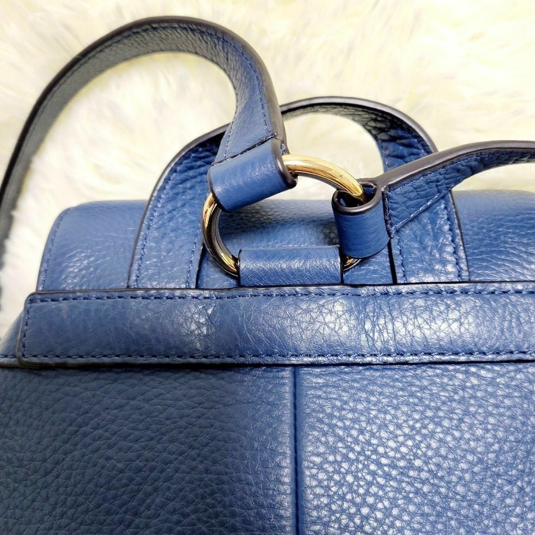 COACH(コーチ)の【極美品】COACH 　コーチ　オールレザー　シボ革　ミニリュック　稀少カラー レディースのバッグ(ショルダーバッグ)の商品写真