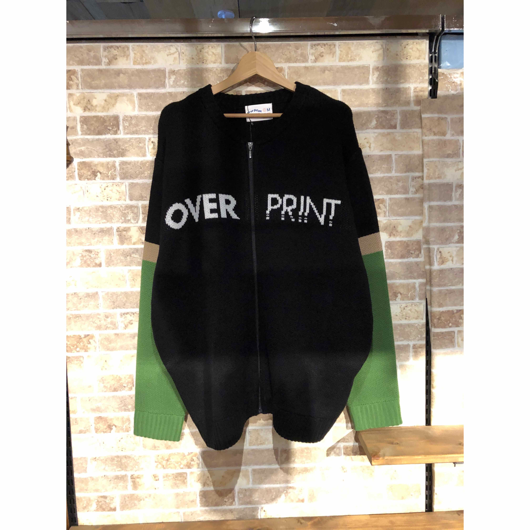 OVERPRINT  KNIT BLOUSON （OLIVE）レディース