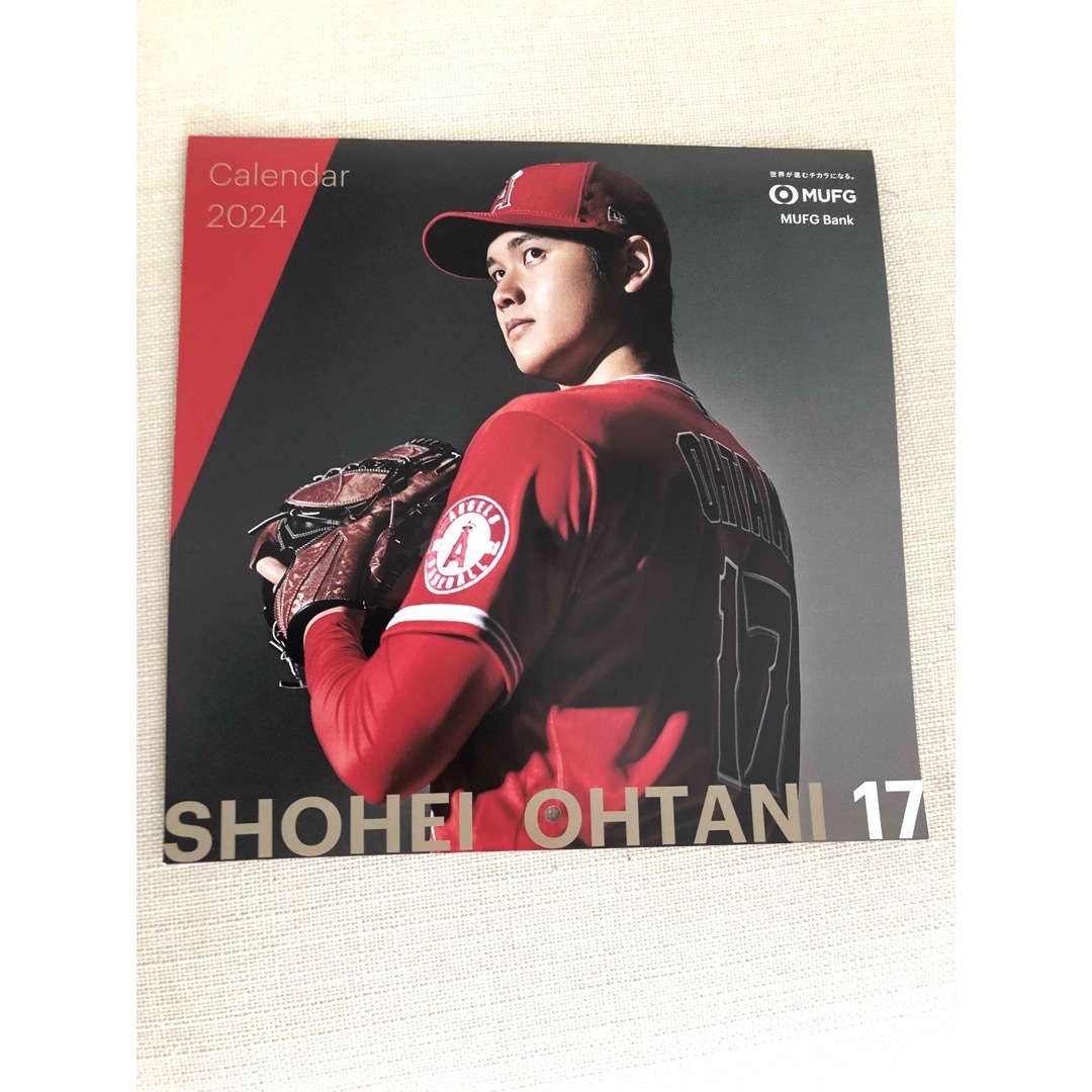 大谷翔平 エンゼルス 2024年 三菱UFJ銀行 非売品 カレンダー - その他