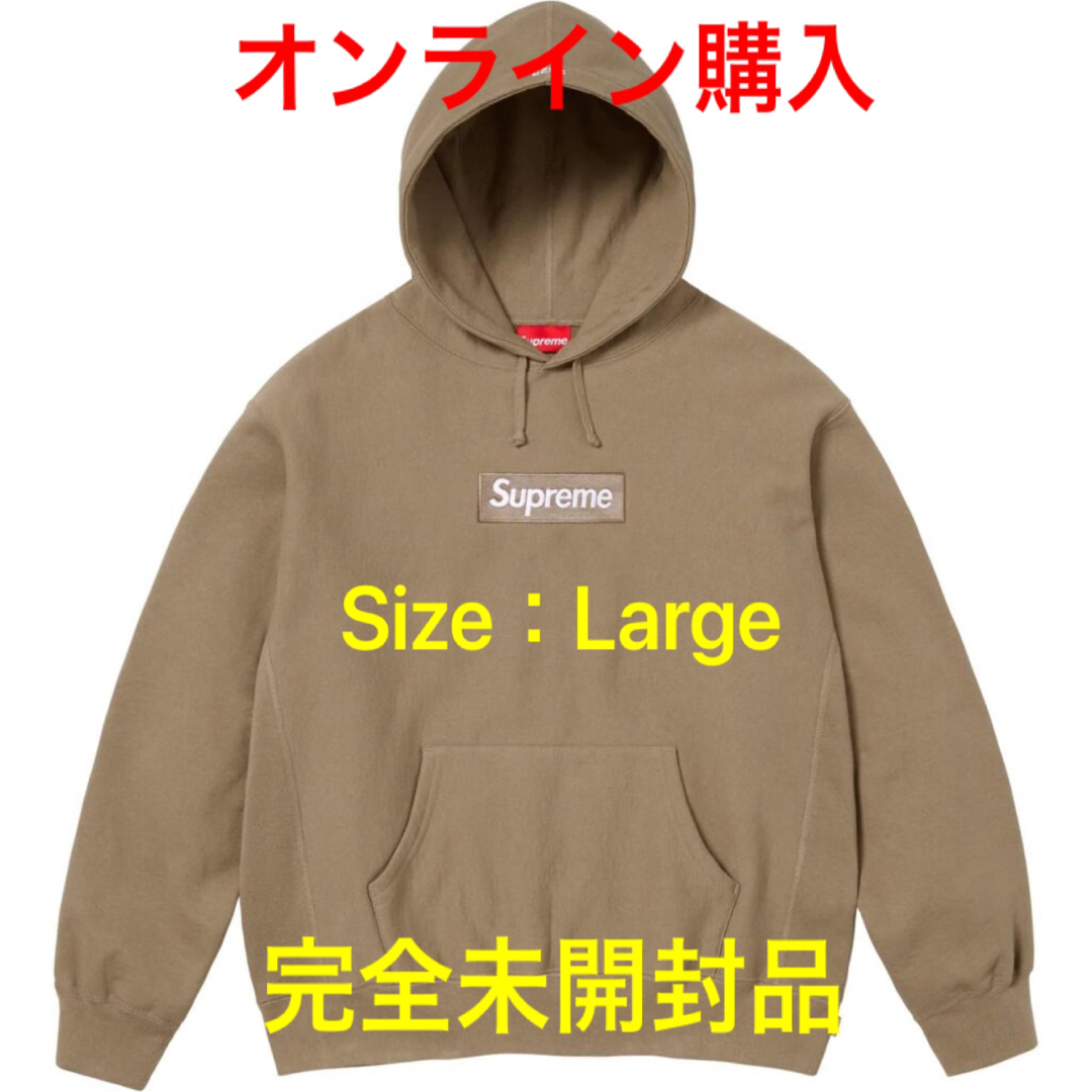 DarkSandSIZE【完全未開封品】Box Logo Hooded Sweatshirt【Lサイズ】