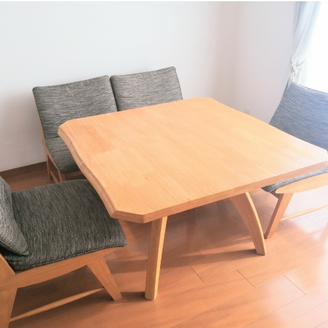 ダイニングテーブル セット(木製) インテリア/住まい/日用品の机/テーブル(ダイニングテーブル)の商品写真