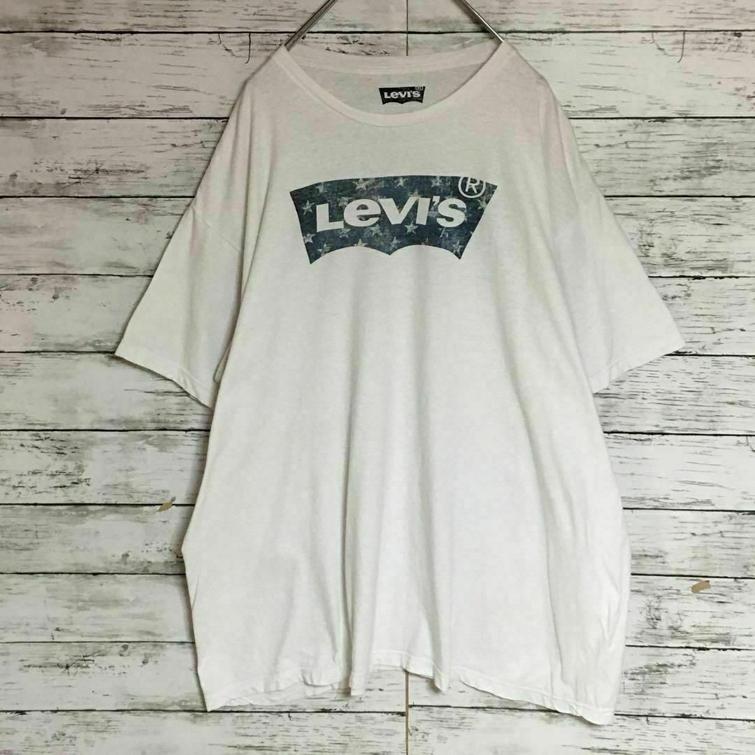 Levi's(リーバイス)の【メキシコ製ビンテージ】リーバイス　半袖ロゴプリントTシャツ　2XL E602 メンズのトップス(Tシャツ/カットソー(半袖/袖なし))の商品写真