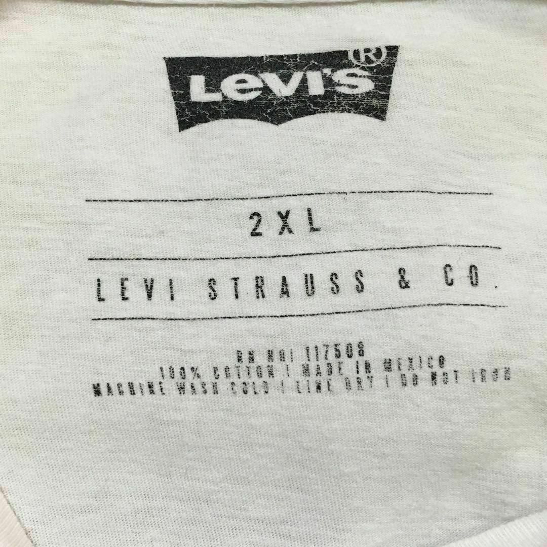 Levi's(リーバイス)の【メキシコ製ビンテージ】リーバイス　半袖ロゴプリントTシャツ　2XL E602 メンズのトップス(Tシャツ/カットソー(半袖/袖なし))の商品写真