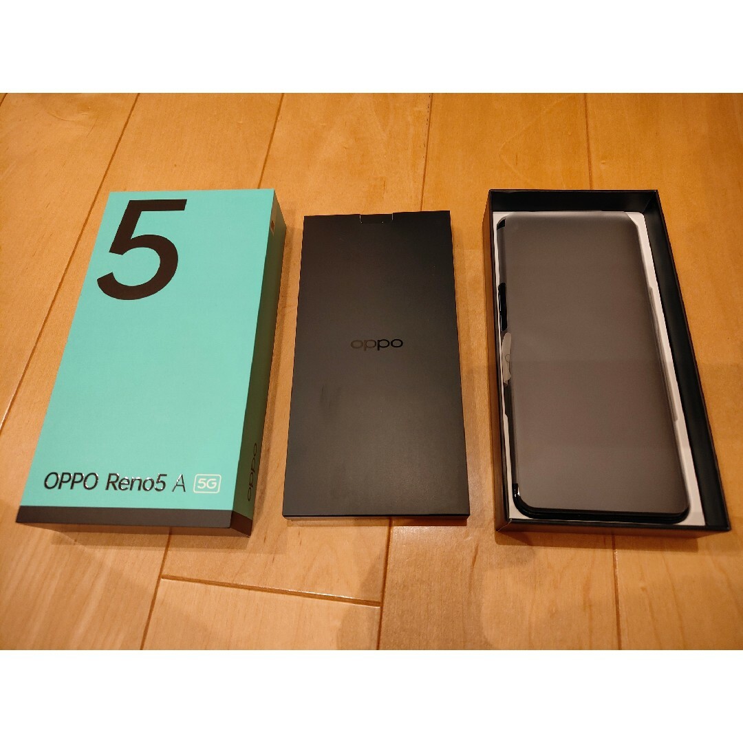 OPPO(オッポ)の【美品】OPPO Reno5 A シルバーブラック  Y!mobile版 スマホ/家電/カメラのスマートフォン/携帯電話(スマートフォン本体)の商品写真