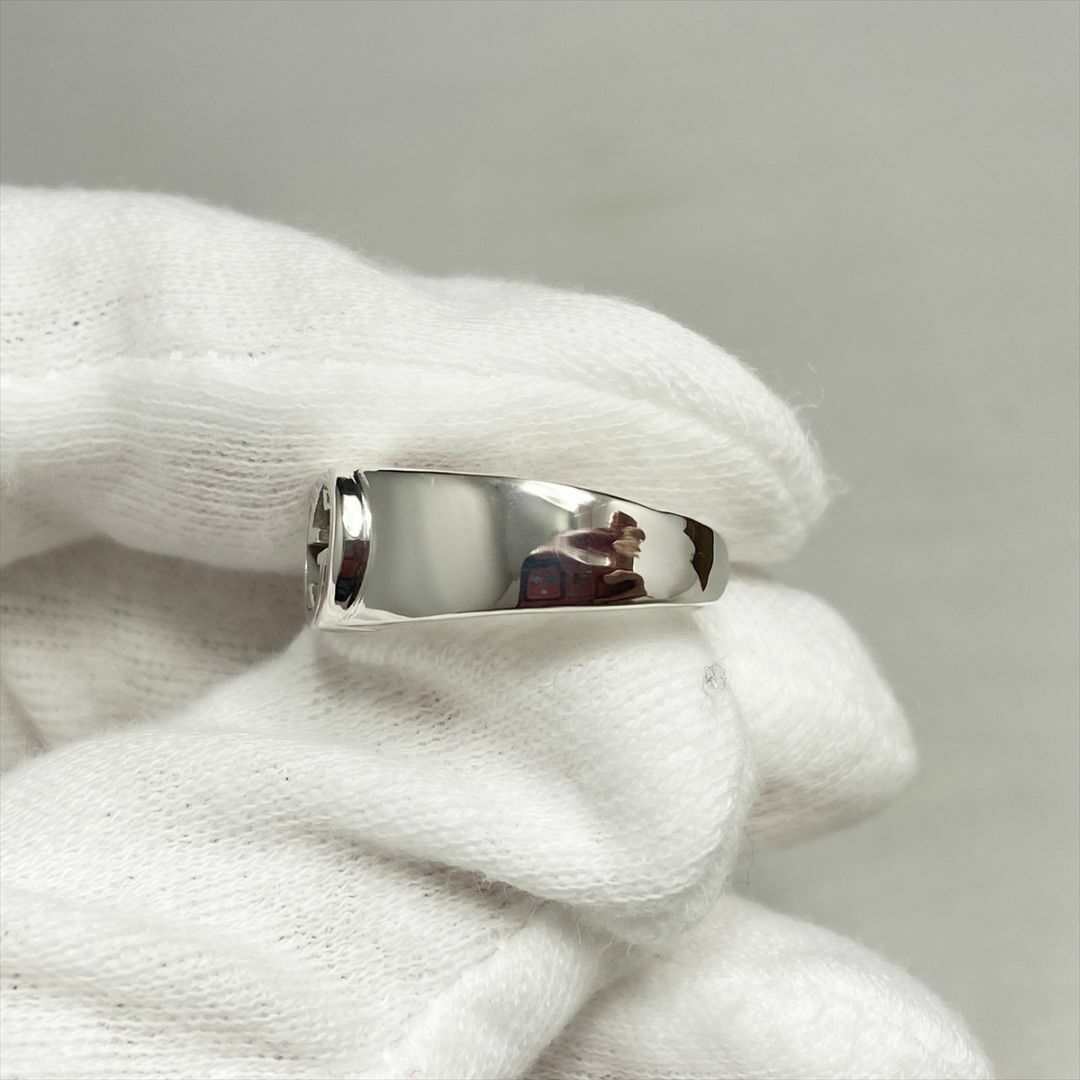 Gucci(グッチ)の新品仕上 グッチ インターロッキング Gロゴ シルバー リング 指輪 8号 レディースのアクセサリー(リング(指輪))の商品写真