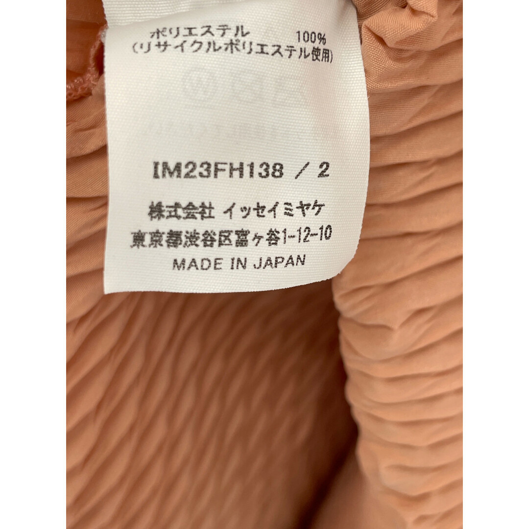 ISSEY MIYAKE(イッセイミヤケ)のイッセイミヤケ ピンベージュ IM23FH138 プリーツ ワンピース 2 レディースのワンピース(その他)の商品写真