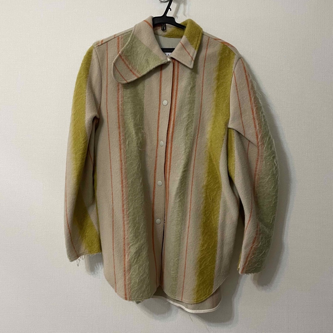 LE CIEL BLEU(ルシェルブルー)のIRENE Mohair Stripe Shirt Jacket レディースのトップス(シャツ/ブラウス(長袖/七分))の商品写真