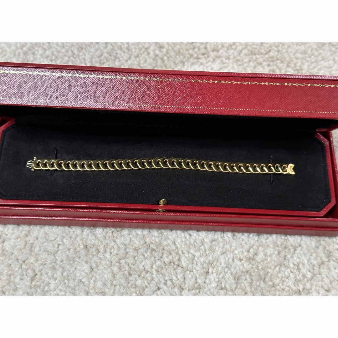 Cartier(カルティエ)のVINTAGE Cartier Cドゥカルティエ2Pダイヤブレスレット750YG レディースのアクセサリー(ブレスレット/バングル)の商品写真