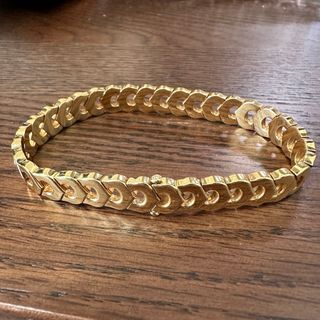 カルティエ(Cartier)のVINTAGE Cartier Cドゥカルティエ2Pダイヤブレスレット750YG(ブレスレット/バングル)