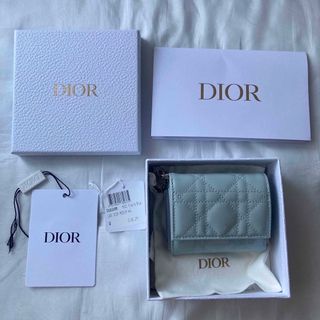 ディオール(Dior)のLADY DIOR 財布 ロータスウォレット カナージュ パテントカーフスキン(財布)