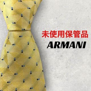 Armani - 【5648】未使用保管品！ARMANI　ネクタイ　イエロー系.