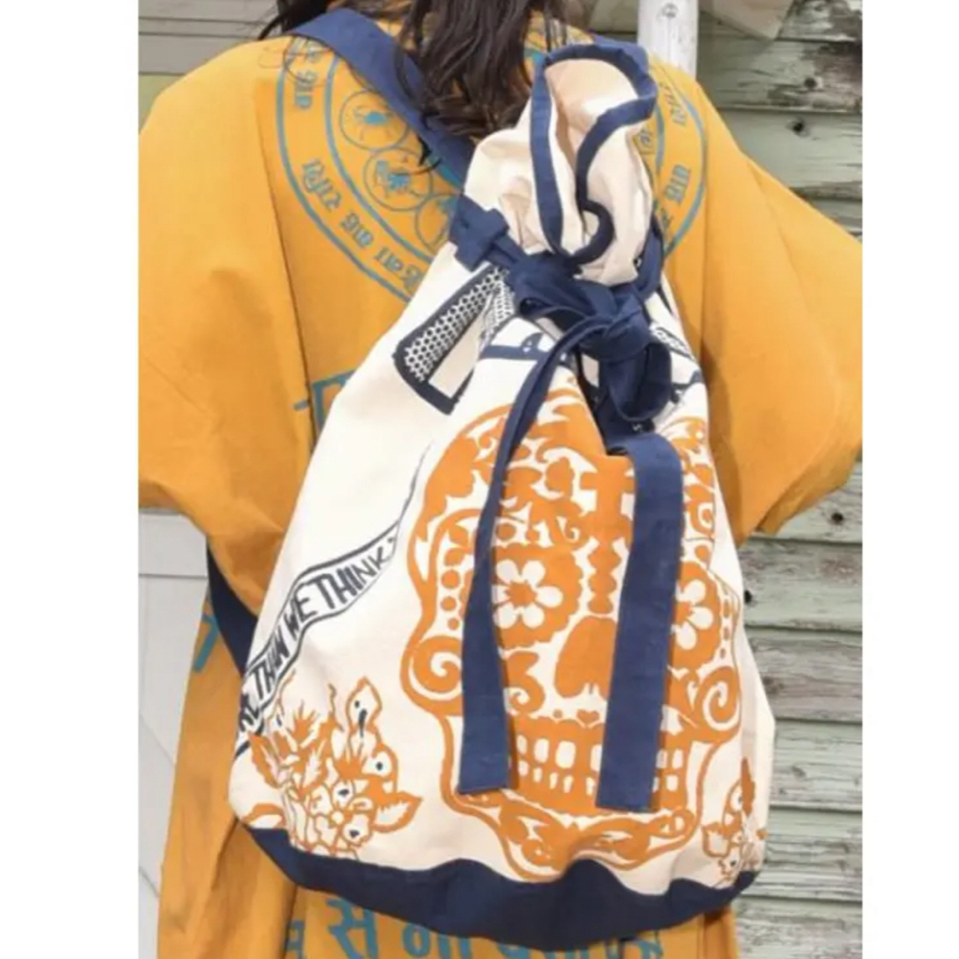 チャイハネ(チャイハネ)のエスニック プリント 巾着 リュック レディースのバッグ(リュック/バックパック)の商品写真