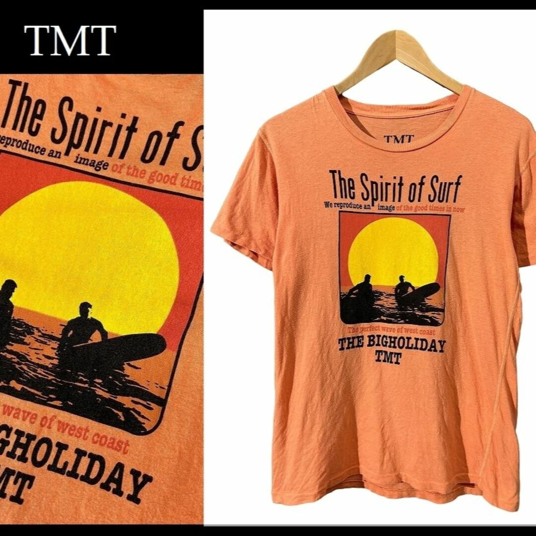 TMT(ティーエムティー)のG② TMT ティーエムティー サーフィン 染み込み プリント Tシャツ S メンズのトップス(Tシャツ/カットソー(半袖/袖なし))の商品写真