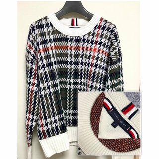 トミーヒルフィガー(TOMMY HILFIGER)の人気ブランド☆TOMMY HILFIGER ニットセーターメンズ Lサイズ(ニット/セーター)