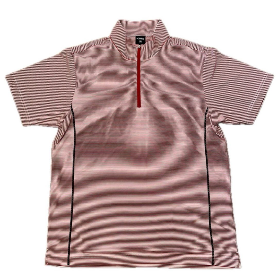 Ignio(イグニオ)のIGNIO イグニオ ゴルフウェア ハイネック ポロシャツ メンズ M 半袖  スポーツ/アウトドアのゴルフ(ウエア)の商品写真