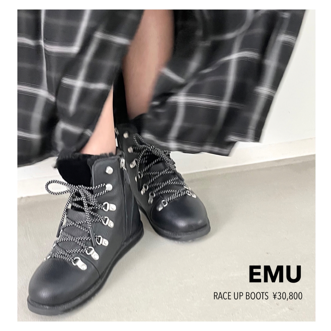 商品詳細新品タグ箱付 アパルトモン エミュウ EMU Lace Up Boots