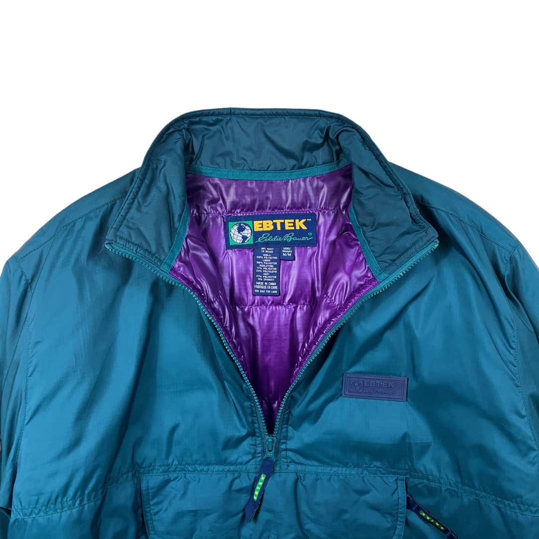 Eddie Bauer - 90s EBTEK エディーバウアー パッカブルハーフジップ