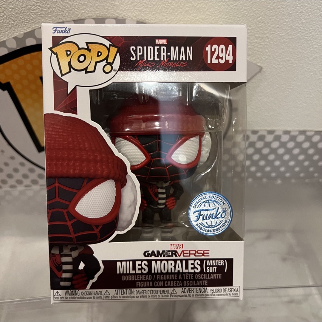 MARVEL(マーベル)のFUNKO POP! スパイダーマン　マイルスモラレス ウィンタースーツ エンタメ/ホビーのフィギュア(アメコミ)の商品写真