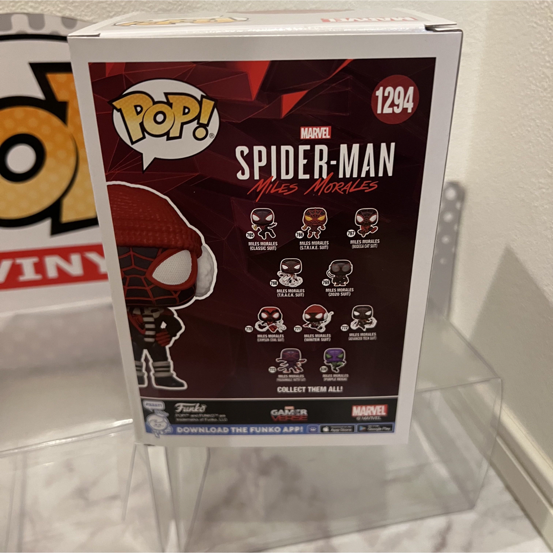 MARVEL(マーベル)のFUNKO POP! スパイダーマン　マイルスモラレス ウィンタースーツ エンタメ/ホビーのフィギュア(アメコミ)の商品写真