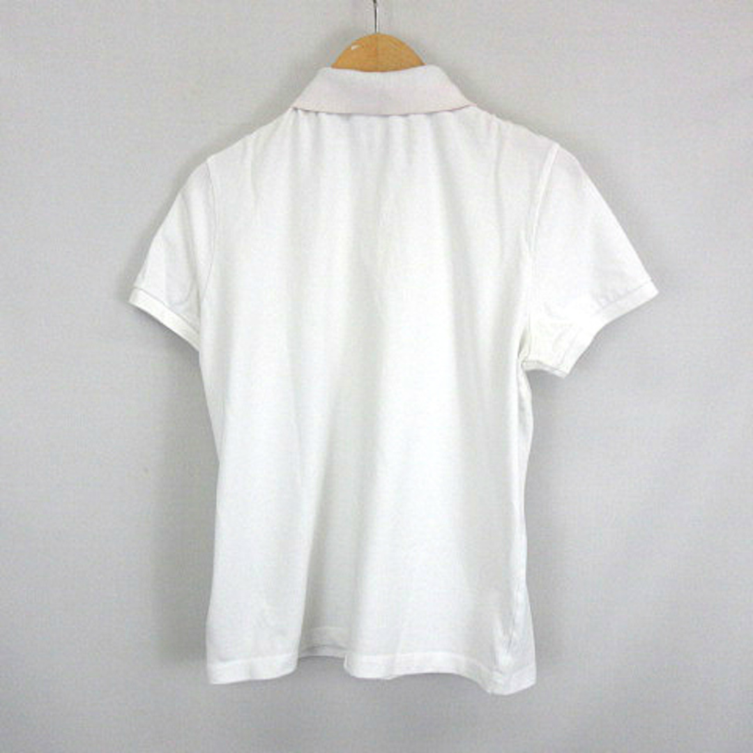 MONCLER(モンクレール)のモンクレール ワンポイント ロゴ ワッペン 半袖 ポロシャツ 白 M メンズのトップス(ポロシャツ)の商品写真