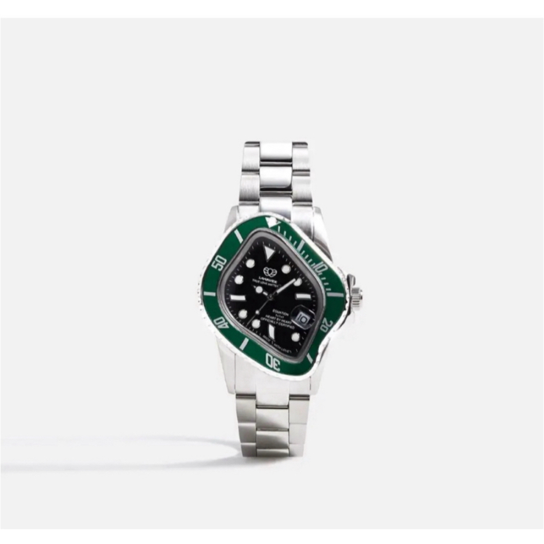 パワーリザーブ40時間【新品未使用】 LAARVEE　腕時計　緑×緑