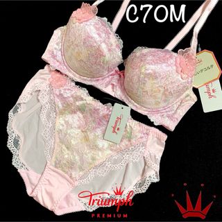 トリンプ(Triumph)のC70M トリンプ  プレミアム レッドレーベル0088 ブラ＆ショーツPink(ブラ&ショーツセット)