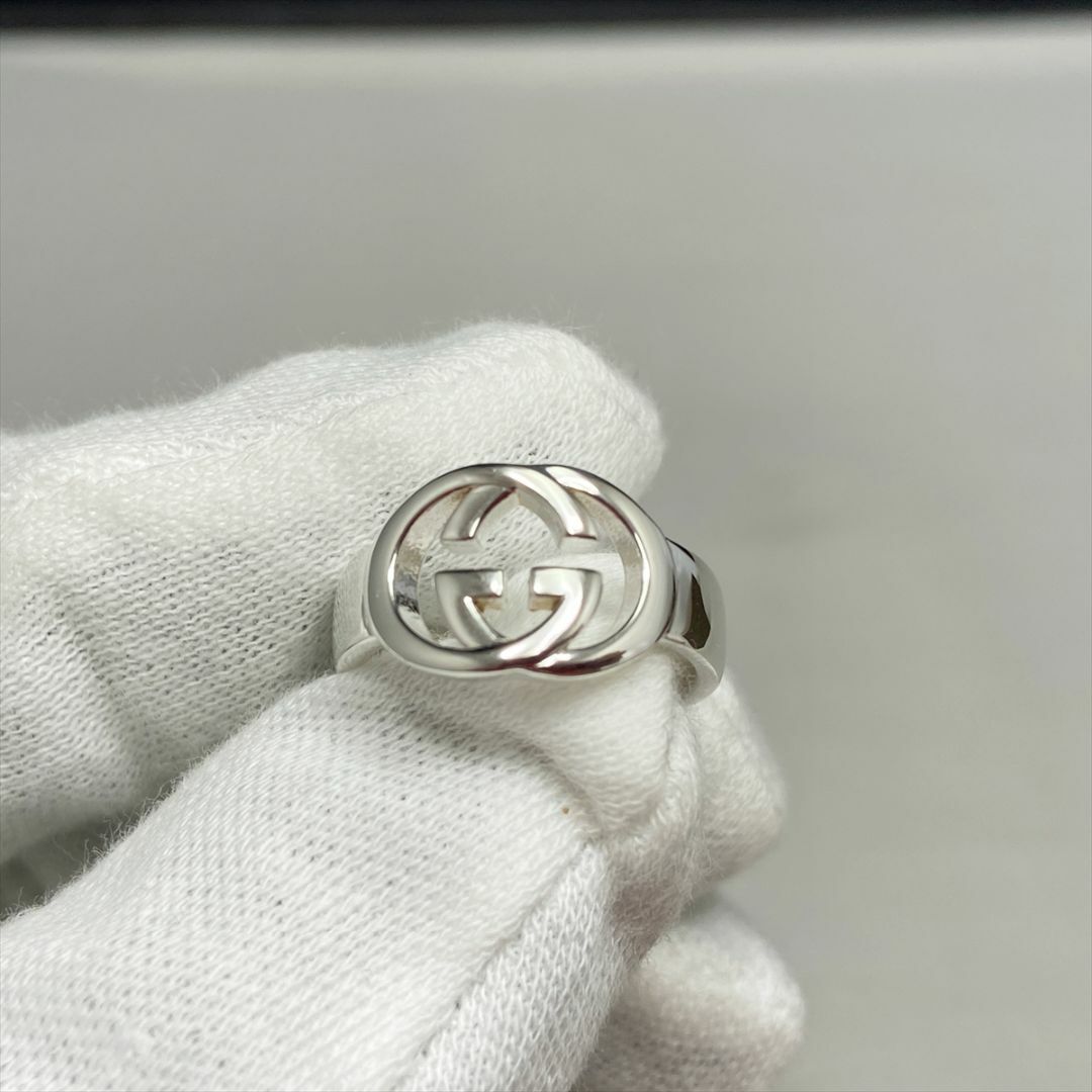 Gucci(グッチ)の新品仕上 グッチ Gロゴ ブリット リング 指輪 シルバー 925 8号 レディースのアクセサリー(リング(指輪))の商品写真