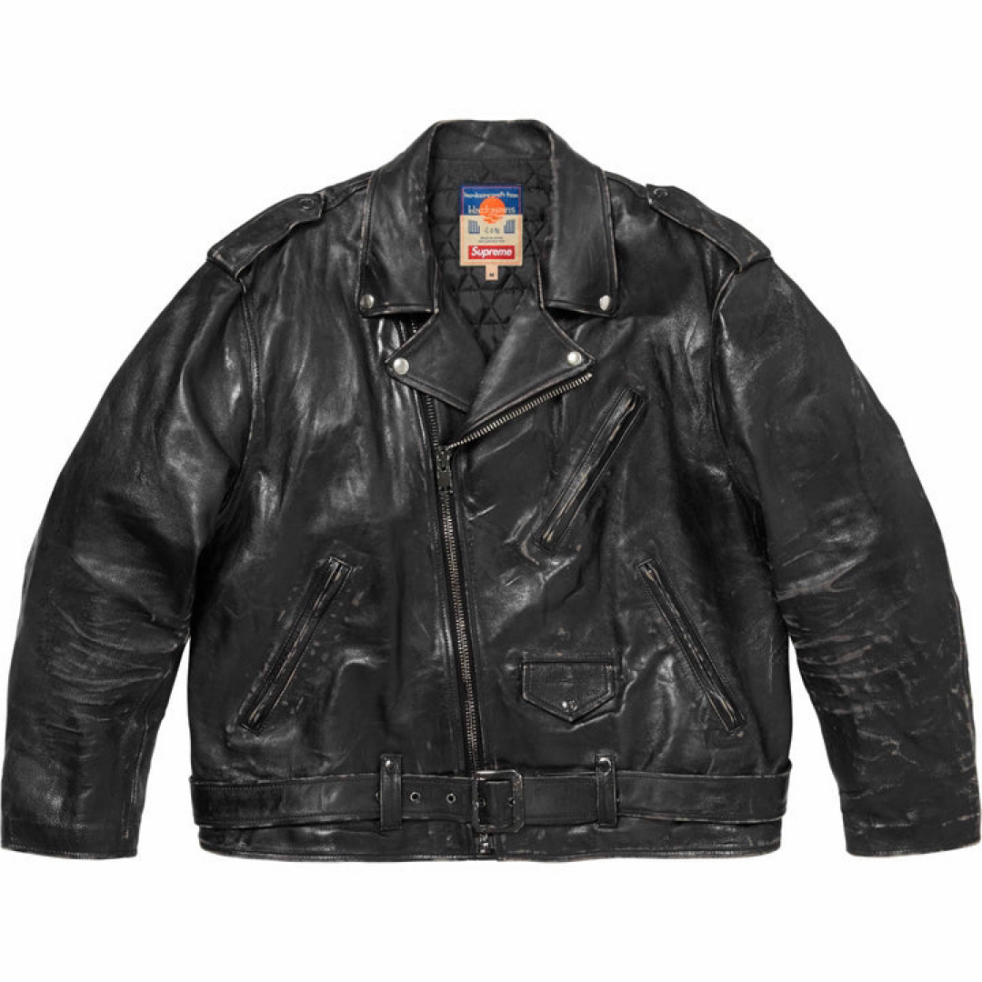 BlackSIZESupreme blackmeans Motorcycle Jacket