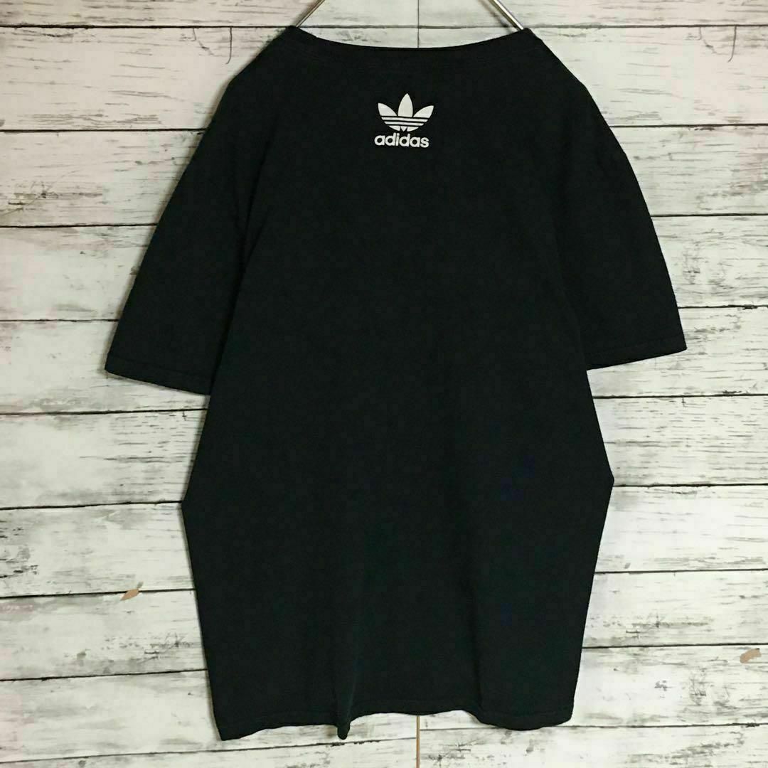 adidas(アディダス)の【人気トレフォイルロゴ】アディダス　半袖プリントTシャツ　黒Mサイズ　E681 メンズのトップス(Tシャツ/カットソー(半袖/袖なし))の商品写真