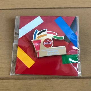 コカコーラ(コカ・コーラ)の【非売品】聖火リレー　記念ピンバッチ　釧路市(バッジ/ピンバッジ)